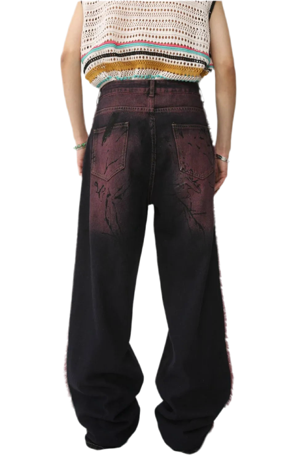 Raw Edge Mid Rise Men's Jeans