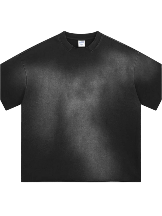 Men's Washed Round Neck Gradient T-Shirt
