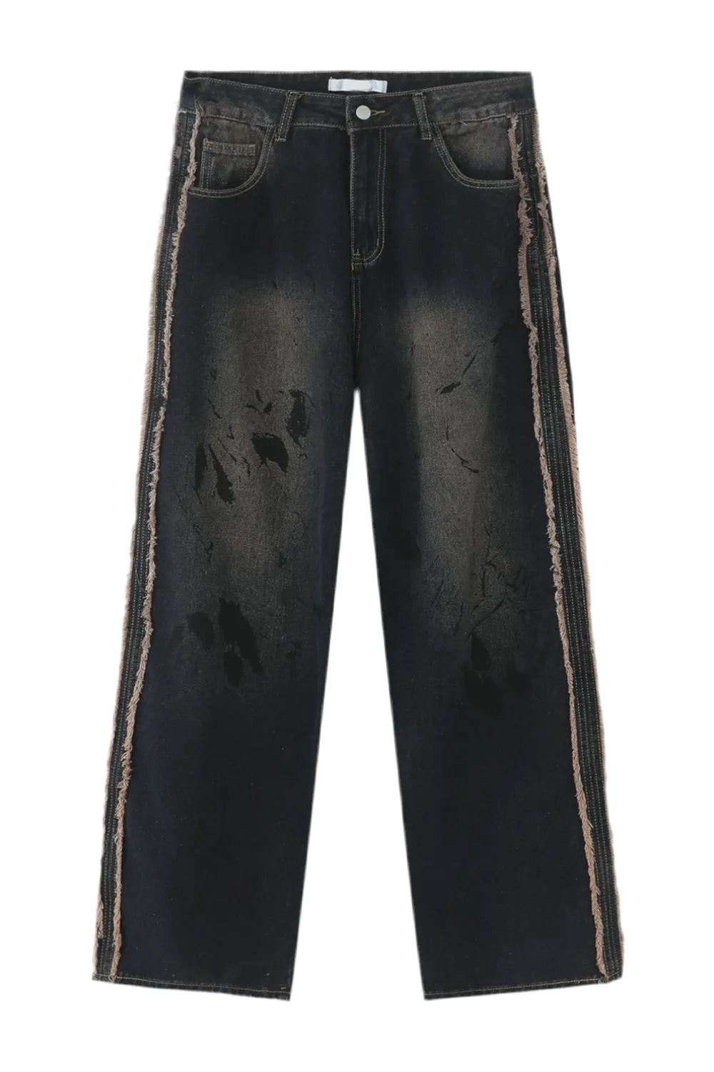 Raw Edge Mid Rise Men's Jeans