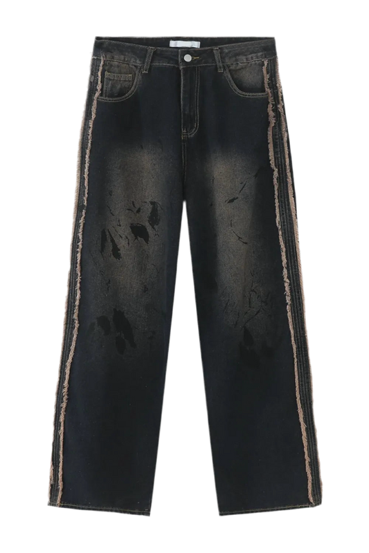 Raw Edge Mid Rise Men's Jeans